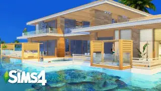 THE SIMS 4 | Modern Ocean View Beach House | Stop Motion | NOCC