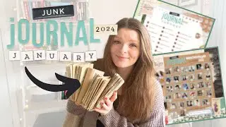 JUNK JOURNAL JANUARY 2024 | Junk journaling prompts, collab, live event & free printable! ✨