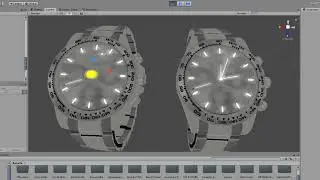 The Real Time Watch system for VRChat 3.0 Avatars Prefab : 2 Examples created using free assets