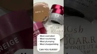 Lip masks I’m currently using. Can you match the statements? 💋Let me know!