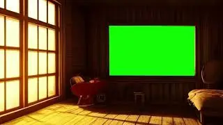 ROOM TV ZOOM GREEN SCREEN