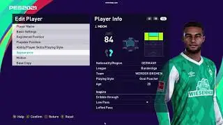 Pes2021 Jean-Manuel Mbom FACE BY FACEMAKER VN HUYBUI