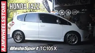 MODIFIKASI HONDA JAZZ VELG WEDSSPORT TC105N // AJMHEELSSTORE