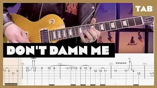 Guns N’ Roses - Don't Damn Me - Guitar Tab | Lesson | Cover | Tutorial