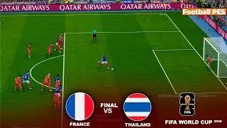 FRANCE vs THAILAND - FIFA WORLD CUP 2026 FINAL |  Full Match All Goals | GAMEPLAY PES 21