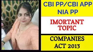 IMPORTANT TOPICS I CBI PP I CBI Public Prosecutor I NIA PP  Exam 2023 I NIA PP I SFIO 2023 I CBI APP