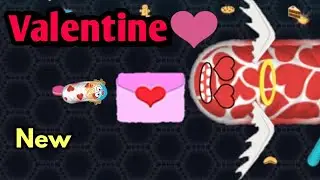 Wormate.io Best Lucky With New Skins Update Valentine's Day/Legendary Pro Skill Wormateio Gameplay!!