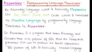 04- What Is Assembler In Programming Language In HINDI | Assembly Language | Assembler In Hindi