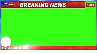 Breaking News Template Green Screen || 3D Template Download || With Intro Effects 😲