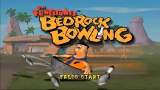 The Flintstones: Bedrock Bowling PS1 Playthrough - Mario Kart Bowling