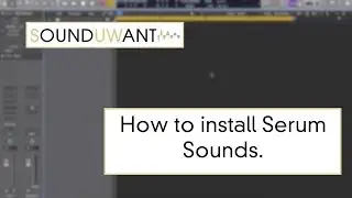How to install Serum Sounds - SoundUWant