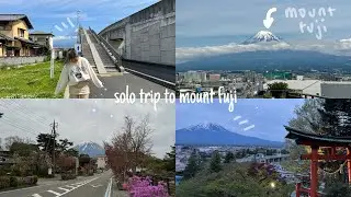 solo trip to mount fuji vlog 🏔️⛩️ yumeno ohashi bridge, arakurayama sengen park, & chureito pagoda