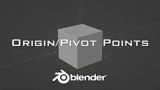 Change Origin/Pivot Points In Blender Beginner Tutorial 