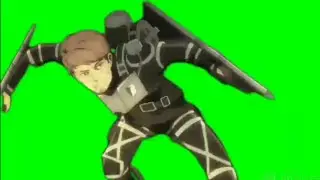 Aot green screen ettack titan