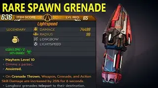 BL3 - LVL 65 - Lightspeed - Corrosive - Grenade Thrown - Mayhem 10
