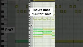 Future Bass Guitar Solo Piano Roll Logic X