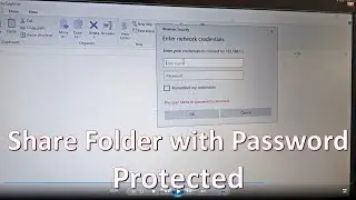 How to Sharing  Folder with Password Protected
