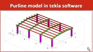 How to Purline modeling in tekla software by Engr Maidul || TeklaBD