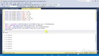 Sql Server Row_Number() , RANK () , DENSE_RANK (),NTILE(N)