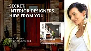 Secret interior designers hide from you. Minimalism - how to get rid of unneeded.