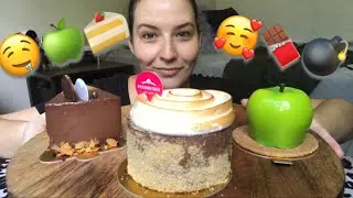 DECADENT DESSERT MUKBANG ✨🍰 먹방 | Coco Noir | S’Mores Bombe | Apple Delight