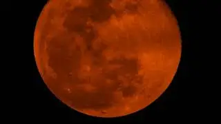 Eclipse lunar luna de sangre Blood Moon