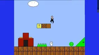 Cat Mario 4 | Gangam style and clouds