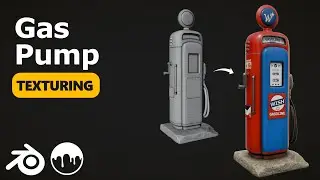 Blender to 3D Coat Textura Texturing Tutorial: Gas Pump