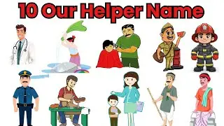 10 Our Helpers Name||10 Community Helpers Name In English And Hindi||Study Alarm For Kids