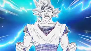 Ultra Instinct Goku vs Gas manga animation clips for editing 4K!