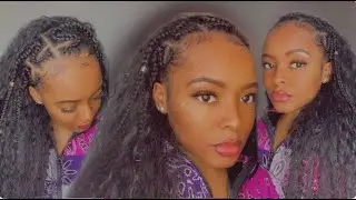 Fulani Inspired Snake Braids & Half Loose Crochet Braids | Protective Hairstyle | Increesemypiece