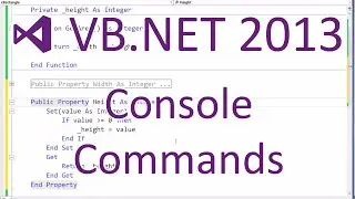 VB.NET 2013 - Console Commands