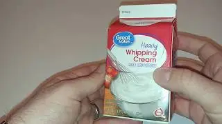 Opening a carton of heavy whipping cream [ASMR]