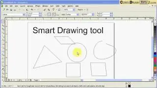 Using the smart drawing tool in CorelDraw