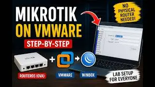 2- MikroTik OVA on VMware Workstation | Install RouterOS & Connect via Winbox (Full Step-by-Step)