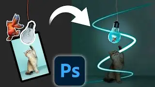 Photoshop photomontage - Glow and Neon effect - Glowing Effect