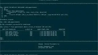 Stored Procedure to Insert a Record