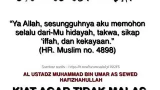 (Ust. Muhammad Assewed) Kiat Agar Tidak Malas