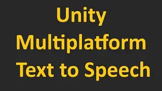 Offline Multiplatform Text To Speech for Unity