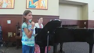Be Still and Know that I Am God (9 year old sings beautiful hymn accompanied by her sister!)