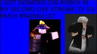 I GOT 230 ROBUX IN MY SECOND LIVE STREAM IN PLS DONATE!