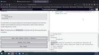Day23.2 - March 22 - Escape Sequences In Strings