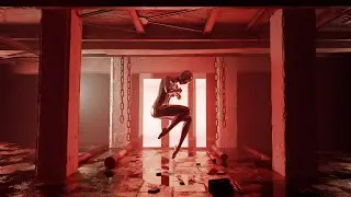 Industrial Red VJ Loop 4K - Background Visuals for Party, DJ, Music