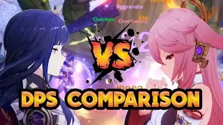 C0 Raiden Shogun & C0 Yae Miko DPS Comparison ||  Genshin Impact 3.3