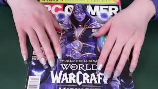 ASMR - PC Gamer Magazine Flip Through and Tapping - April 2026 Issue - No Talking