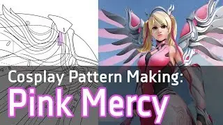 [Cosplay Pattern Timelapse] Pink Mercy - Overwatch Pattern Vector