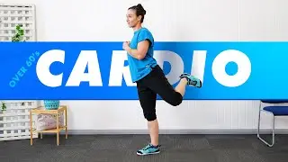 Low-Impact Cardio Workout For Over 60's At-Home - Fat-Burning Exercise | 60+ Strong