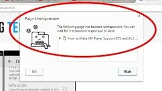 How to fix Page Unresponsive error in Google chrome.
