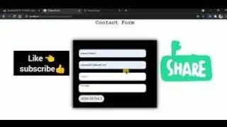 Simple Contact form using HTML CSS