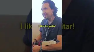 At The Airport Jamming with a TRAVEL GUITAR #shorts